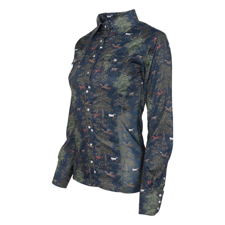 Dapplebay Autumn Toile Western Top-Dapplebay.com