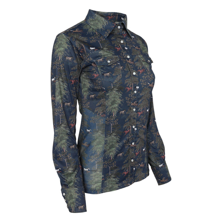 Dapplebay Autumn Toile Western Top-Dapplebay.com