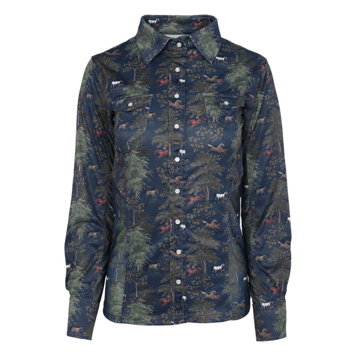 Dapplebay Autumn Toile Western Top-Dapplebay.com