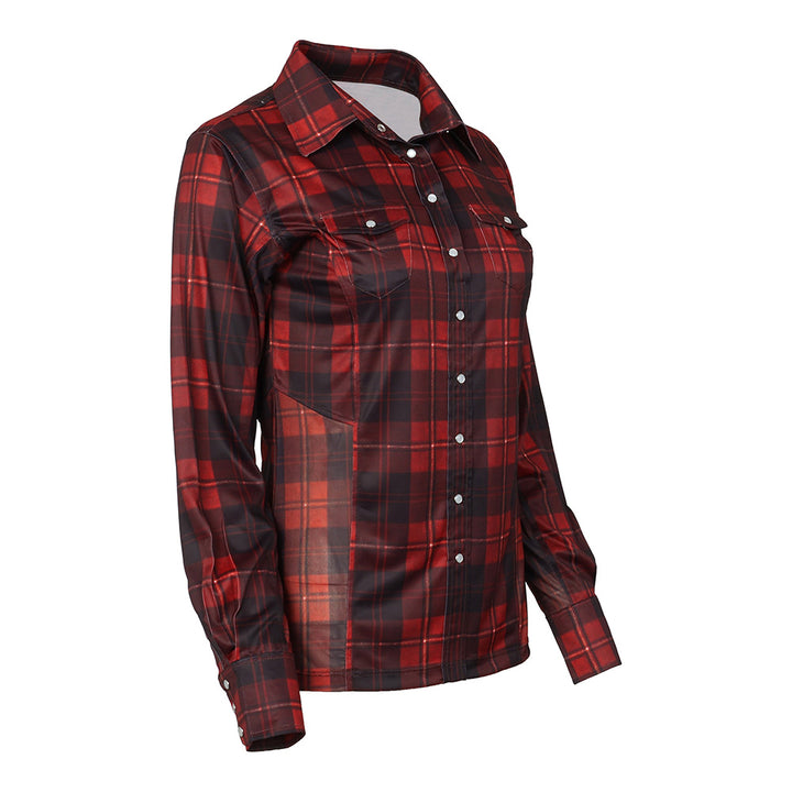 Dapplebay Holiday Plaid Western Top