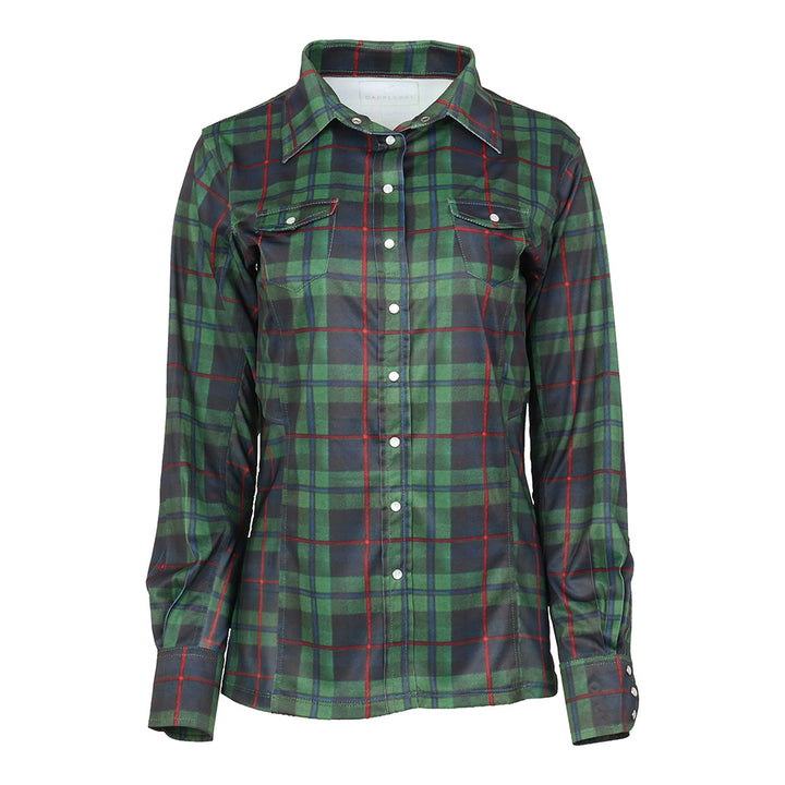 Dapplebay Holiday Plaid Western Top