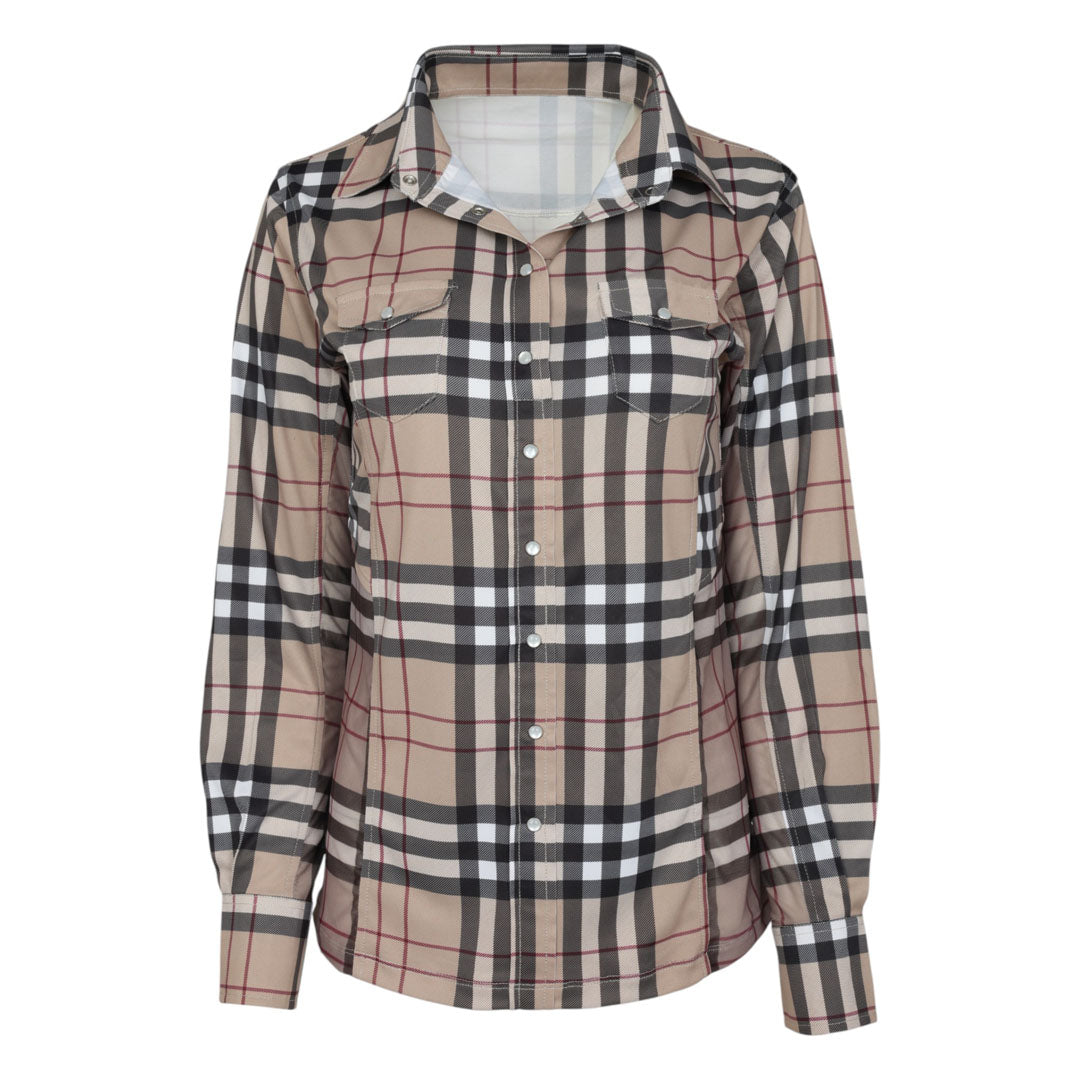Dapplebay Holiday Plaid Western Top - Dapplebay.com