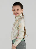 Dapplebay Kids Vintage Floral 1/4 Zip LS Riding Top