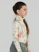 Dapplebay Kids Vintage Floral 1/4 Zip LS Riding Top