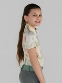 Dapplebay Kids Vintage Floral 1/4 Zip SS Riding Top