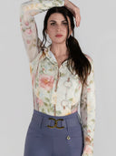 Dapplebay Vintage Floral Western Riding Top