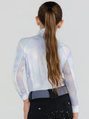 Dapplebay Kids Opalite Skies 1/4 Zip LS Riding Top
