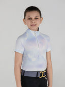 Dapplebay Kids Opalite Skies 1/4 Zip SS Riding Top