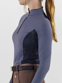 Dapplebay Grace 1/4 Zip LS Riding Top-Purple Dusk