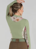Dapplebay Grace 1/4 Zip LS Riding Top-Sage