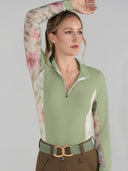 Dapplebay Grace 1/4 Zip LS Riding Top-Sage