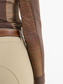 Dapplebay Grace 1/4 Zip LS Riding Top-Chocolate