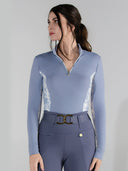 Dapplebay Grace 1/4 Zip LS Riding Top-Moonrise