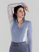 Dapplebay Grace 1/4 Zip LS Riding Top-Moonrise