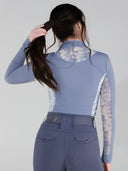 Dapplebay Grace 1/4 Zip LS Riding Top-Moonrise