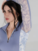 Dapplebay Grace 1/4 Zip LS Riding Top-Moonrise