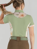 Dapplebay Grace 1/4 Zip SS Riding Top-Chestnut/Spring Plaid