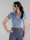 Dapplebay Grace 1/4 Zip SS Riding Top-Moonrise