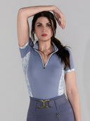 Dapplebay Grace 1/4 Zip SS Riding Top-Moonrise