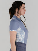 Dapplebay Grace 1/4 Zip SS Riding Top-Moonrise