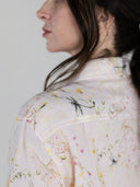 Dapplebay Dragonfly Meadow Breezy Button Up Top-Light Pink