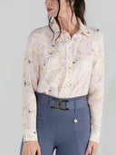 Dapplebay Dragonfly Meadow Breezy Button Up Top-Light Pink