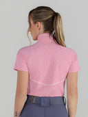 Dapplebay Lady 1/4 Zip Aircut SS Riding Top-Ballet Pink