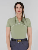 Dapplebay Lady 1/4 Zip Aircut SS Riding Top-Sage