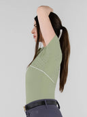 Dapplebay Lady 1/4 Zip Aircut SS Riding Top-Sage