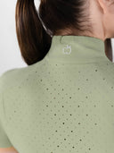 Dapplebay Lady 1/4 Zip Aircut SS Riding Top-Sage