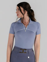 Dapplebay Lady 1/4 Zip Aircut SS Riding Top-Moonrise