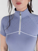 Dapplebay Lady 1/4 Zip Aircut SS Riding Top-Moonrise