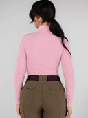 Dapplebay Aircut Mock Neck LS Top-Ballet Pink