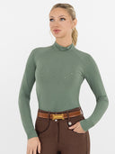 Dapplebay Aircut Mock Neck LS Top-Rosemary