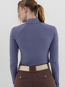 Dapplebay Aircut Mock Neck LS Top-Purple Dusk