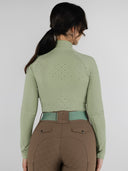 Dapplebay Aircut Mock Neck LS Top-Sage