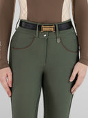 Dapplebay Pro Ribbed Silicone Full Seat Breeches-Rosemary