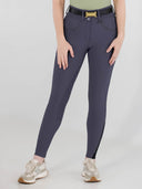 Dapplebay Pro Ribbed Silicone Full Seat Breeches-Purple Dusk