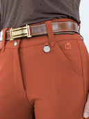 Dapplebay Sport Silicone Full Seat Breeches-Rust