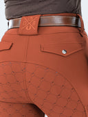 Dapplebay Sport Silicone Full Seat Breeches-Rust