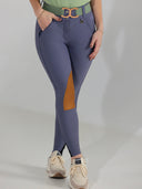 Dapplebay Sport Suede Knee Patch Breeches-Purple Dusk