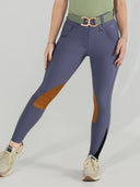 Dapplebay Sport Suede Knee Patch Breeches-Purple Dusk