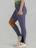 Dapplebay Sport Suede Knee Patch Breeches-Purple Dusk