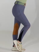 Dapplebay Sport Suede Knee Patch Breeches-Purple Dusk