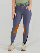 Dapplebay Sport Suede Knee Patch Breeches-Purple Dusk