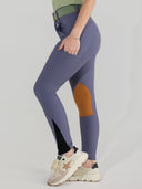 Dapplebay Sport Suede Knee Patch Breeches-Purple Dusk