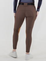 Dapplebay Sport Suede Knee Patch Breeches-Chocolate