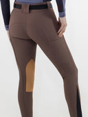 Dapplebay Sport Suede Knee Patch Breeches-Chocolate