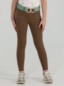 Dapplebay Kids Essential Silicone Full Seat Tights-Chestnut