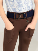 Dapplebay Kids Essential Silicone Full Seat Tights-Chocolate